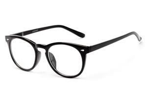 Readers.com The Beethoven Blended Bifocal +2.50 Black Unisex Round Reading Glasses Readers.com The Beethoven Blended Bifocal +2.50 Black Unisex Round Reading Glasses