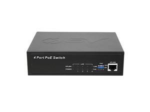 BV Tech BV-SW541I, 4-Port 10/100Mbps PoE Switch, 4 PoE Ports + 1 x Non-PoE Port Switch, IEEE 802.3af/at Standard, 65W Max Power Output, Manual DIP Switch to Allocate Power Output BV Tech BV-SW541I, 4-Port 10/100Mbps PoE Switch, 4 PoE Ports + 1 x Non-PoE Port Switch, IEEE 802.3af/at Standard, 65W Max Power Output, Manual DIP Switch to Allocate Power Output