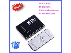 5 Port HDMI Switch Switcher HDMI Splitter Hub Box for PS3 Xbox 360 HDTV DVD with IR Wireless Remote 5 Port HDMI Switch Switcher HDMI Splitter Hub Box for PS3 Xbox 360 HDTV DVD with IR Wireless Remote