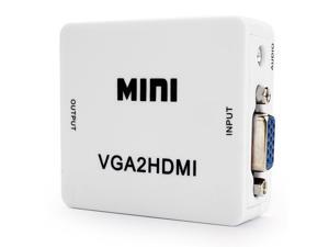 Mini VGA to HDMI Converter With Audio VGA2HDMI 1080P Adapter Connector For Projector PC Laptop to HDTV Mini VGA to HDMI Converter With Audio VGA2HDMI 1080P Adapter Connector For Projector PC Laptop to HDTV
