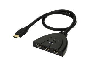 HDMI 3 in 1 Out Pigtail Adapter HDMI Auto Switch Extender Switcher Splitter Hub With Cable For HDTV 1080P HDMI 3 in 1 Out Pigtail Adapter HDMI Auto Switch Extender Switcher Splitter Hub With Cable For HDTV 1080P