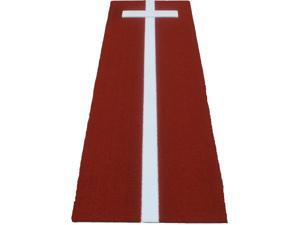 3' x 10' Clay Softball Pitchers Pitching Mat With Power Line 3' x 10' Clay Softball Pitchers Pitching Mat With Power Line