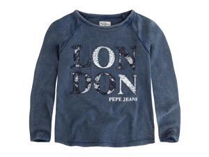 Pepe Jeans Teen Girls Used Effect Sweatshirt, 8-16 Years Blue 8 Years - 49 In. Pepe Jeans Teen Girls Used Effect Sweatshirt, 8-16 Years Blue 8 Years - 49 In.