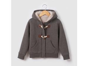 Boys Hooded Cardigan With Faux Fur Lining, 3-12 Yrs Boys Hooded Cardigan With Faux Fur Lining, 3-12 Yrs