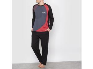 Athena Mens Three-Tone Jersey Pyjamas Black Size Xl Athena Mens Three-Tone Jersey Pyjamas Black Size Xl