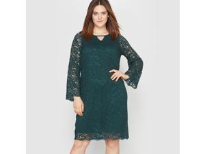 Castaluna Womens Pagoda Sleeve Lace Dress Green Size Us 20 - Fr 50 Castaluna Womens Pagoda Sleeve Lace Dress Green Size Us 20 - Fr 50