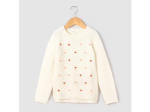 Abcd'r Girls Textured Knit Jumper/Sweater, 3-12 Years Beige 8 Years - 49 In. Abcd'r Girls Textured Knit Jumper/Sweater, 3-12 Years Beige 8 Years - 49 In.