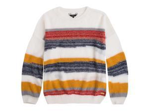 Pepe Jeans Womens Sanin Long-Sleeved Crew Neck Jumper/Sweater Beige Size M Pepe Jeans Womens Sanin Long-Sleeved Crew Neck Jumper/Sweater Beige Size M