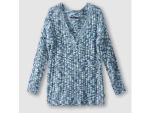 School Rag Womens Priya Marl V-Neck Jumper/Sweater Blue Size M School Rag Womens Priya Marl V-Neck Jumper/Sweater Blue Size M