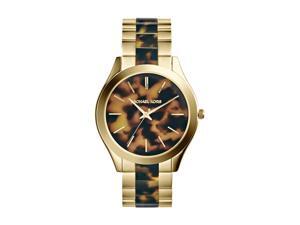 MICHAEL KORS SLIM RUNWAY TORTOISE STAINLESS STEEL WOMEN'S WATCH MK4284 MICHAEL KORS SLIM RUNWAY TORTOISE STAINLESS STEEL WOMEN'S WATCH MK4284