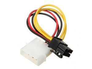 4 Pin to 6 Pin Express PCIE Video Card Graphics Adapter Cable 4 Pin to 6 Pin Express PCIE Video Card Graphics Adapter Cable