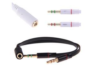 3.5mm Audio Mic Y Splitter Cable Headphone Adapter Female to 2 Female 3.5mm Audio Mic Y Splitter Cable Headphone Adapter Female to 2 Female