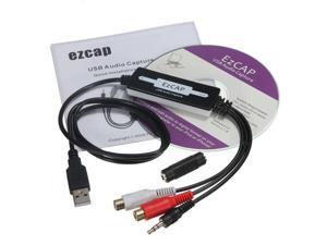 EzCAP 3.5mm RCA to USB 2.0 Audio OGG MP3 WAV Capture Converter Adapter EzCAP 3.5mm RCA to USB 2.0 Audio OGG MP3 WAV Capture Converter Adapter