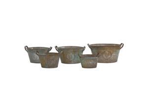 Liv Metal Tubs - Set of 5 Liv Metal Tubs - Set of 5