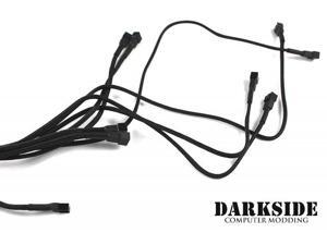 Darkside 3-pin Quad Push-Pull Radiator Fan Power Y-Cable Splitter (8x Fans) - Jet Black (DS-0101) Darkside 3-pin Quad Push-Pull Radiator Fan Power Y-Cable Splitter (8x Fans) - Jet Black (DS-0101)
