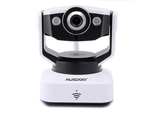 AUSDOM 1280 x 720p H.264 Home Security surveillance Camera HD WiFi Wireless Pan&Tilt IP/Network Camera Baby Monitor Wireless IP Video Camera P2P Network Built-in Microphone With remote monitoring AUSDOM 1280 x 720p H.264 Home Security surveillance Camera HD WiFi Wireless Pan&Tilt IP/Network Camera Baby Monitor Wireless IP Video Camera P2P Network Built-in Microphone With remote monitoring
