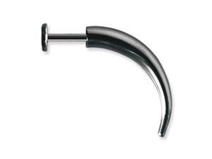 Plated Steel Labret 14 Gauge w/Talon Black 102 Plated Steel Labret 14 Gauge w/Talon Black 102