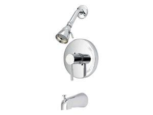 Ez-Flo 10306 Tub and Shower Single Handle Press Balance Set Chrome Ez-Flo 10306 Tub and Shower Single Handle Press Balance Set Chrome