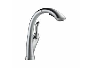 Delta 4153-AR-DST Single Handle Pull-Out Kitchen Faucet Arctic Stainless Delta 4153-AR-DST Single Handle Pull-Out Kitchen Faucet Arctic Stainless