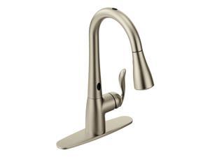 Moen 7594ESRS High Arc Pulldown Kitchen Faucet with Motion Sense Moen 7594ESRS High Arc Pulldown Kitchen Faucet with Motion Sense