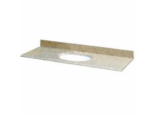 Pegasus PE61649 61 in. Granite Vanity Top in Montesol with White Basin Pegasus PE61649 61 in. Granite Vanity Top in Montesol with White Basin