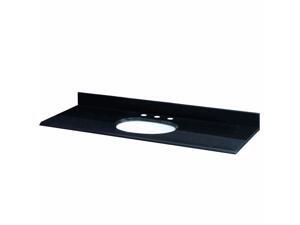 Pegasus PE61684 61" Granite Vanity Top in Black with White Basin Pegasus PE61684 61" Granite Vanity Top in Black with White Basin