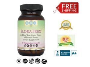 FloraTrex™ 18 Probiotic Strains with Prebiotics - Best Probiotics Supplement - Contains 50 billion live and active cultures FloraTrex™ 18 Probiotic Strains with Prebiotics - Best Probiotics Supplement - Contains 50 billion live and active cultures