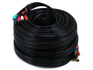 100ft 22AWG 5-RCA Component Video/Audio Coaxial Cable (RG-59/U) - Black 100ft 22AWG 5-RCA Component Video/Audio Coaxial Cable (RG-59/U) - Black