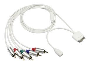 4ft Component AV Cable for Apple all 30-pin iPhone, iPad, and iPod 4ft Component AV Cable for Apple all 30-pin iPhone, iPad, and iPod