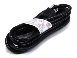 10ft 18AWG Power Cord Cable w/ 3 Conductor PC Power Connector Socket (C13/5-15P) - Black 10ft 18AWG Power Cord Cable w/ 3 Conductor PC Power Connector Socket (C13/5-15P) - Black