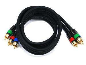 3ft 18AWG CL2 Premium 3-RCA Component Video Coaxial Cable (RG-6/U) - Black (2768) 3ft 18AWG CL2 Premium 3-RCA Component Video Coaxial Cable (RG-6/U) - Black (2768)