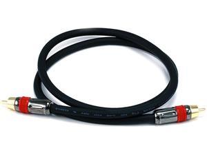 3ft High-quality Coaxial Audio/Video RCA CL2 Rated Cable M/M RG6U 75ohm Gold connector (for S/PDIF, Digital Coax, Subwoo 3ft High-quality Coaxial Audio/Video RCA CL2 Rated Cable M/M RG6U 75ohm Gold connector (for S/PDIF, Digital Coax, Subwoo