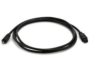9-pin/ 4-pin BILINGUAL FireWire 800 - FireWire 400 Cable, 6FT, Black 9-pin/ 4-pin BILINGUAL FireWire 800 - FireWire 400 Cable, 6FT, Black