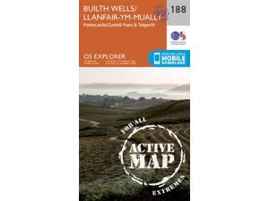OS Explorer Map Active (188) Builth Wells, Painscastle and Talgarth (OS Explorer Active Map) (Map) OS Explorer Map Active (188) Builth Wells, Painscastle and Talgarth (OS Explorer Active Map) (Map)