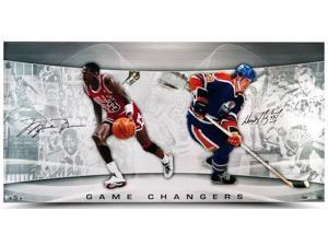 MICHAEL JORDAN & WAYNE GRETZKY Signed "Game Changers" 36 x 18 Photo LE 150 UDA. MICHAEL JORDAN & WAYNE GRETZKY Signed "Game Changers" 36 x 18 Photo LE 150 UDA.