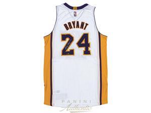 KOBE BRYANT Signed White 2014 Authentic Lakers Jersey PANINI. KOBE BRYANT Signed White 2014 Authentic Lakers Jersey PANINI.