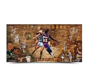 MAGIC JOHNSON & LARRY BIRD Dual Signed Arch Rivals Photo LE of 50 UDA. MAGIC JOHNSON & LARRY BIRD Dual Signed Arch Rivals Photo LE of 50 UDA.
