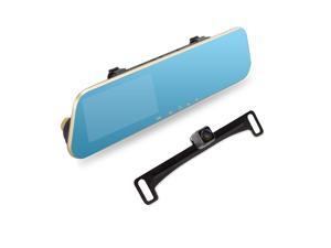 AUTO-VOX M2 1080P HD Dual lens Car DVR Dash Cam Video Recorder 4.3Inch Reverse Rearview Mirror Parking System, Color HD CCD Sensor Backup License Plate Rear View Camera + Free 32GB SD Card AUTO-VOX M2 1080P HD Dual lens Car DVR Dash Cam Video Recorder 4.3Inch Reverse Rearview Mirror Parking System, Color HD CCD Sensor Backup License Plate Rear View Camera + Free 32GB SD Card