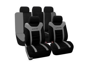 AUTO-VOX Full Set Unique Flat Cloth Seat Cover Front Seat Back Seat Covers Detachable Headrests and Solid Bench Universal Fit for Car, Truck, Suv, or Van AUTO-VOX Full Set Unique Flat Cloth Seat Cover Front Seat Back Seat Covers Detachable Headrests and Solid Bench Universal Fit for Car, Truck, Suv, or Van