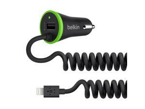 Belkin Boost Up Universal Lightning Car Charger with 4-Foot Coiled Wired Lightning ChargeSync Cable and USB Passthrough for iPhone 6S / 6S Plus, iPhone 6 / 6 Plus, iPhone SE, iPhone 5 / 5S / 5c Belkin Boost Up Universal Lightning Car Charger with 4-Foot Coiled Wired Lightning ChargeSync Cable and USB Passthrough for iPhone 6S / 6S Plus, iPhone 6 / 6 Plus, iPhone SE, iPhone 5 / 5S / 5c