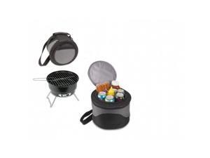 Picnic Time Caliente Cooler Tote with 10" Charcoal BBQ Inside Picnic Time Caliente Cooler Tote with 10" Charcoal BBQ Inside