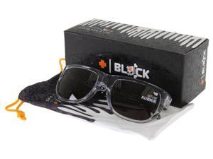 Spy Optic Ken Block Kubrik Men's Sunglasses Clear Black Drips Frame Grey Lenses Spy Optic Ken Block Kubrik Men's Sunglasses Clear Black Drips Frame Grey Lenses