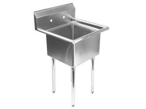 Gridmann 1 Compartment NSF Stainless Steel Commercial Kitchen Prep & Utility Sink - 23.5 in. Wide Gridmann 1 Compartment NSF Stainless Steel Commercial Kitchen Prep & Utility Sink - 23.5 in. Wide