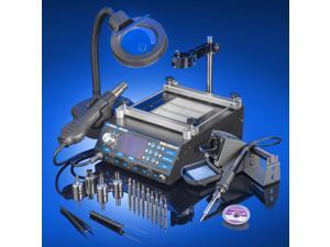 X-Tronic Model #5040-XTS All In One Hot Air Rework Soldering Iron Station With Preheater. Includes 4 Hot Air Nozzles - 10 Asst. Solder Tips - Pinpoint Tweezers - IC Popper, Gootwick - 5X Mag Lamp X-Tronic Model #5040-XTS All In One Hot Air Rework Soldering Iron Station With Preheater. Includes 4 Hot Air Nozzles - 10 Asst. Solder Tips - Pinpoint Tweezers - IC Popper, Gootwick - 5X Mag Lamp