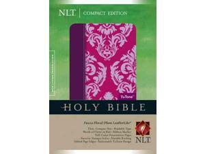 Holy Bible: New Living Translation, Fuscia Floral/Plum Leatherlike, Tutone Holy Bible: New Living Translation, Fuscia Floral/Plum Leatherlike, Tutone