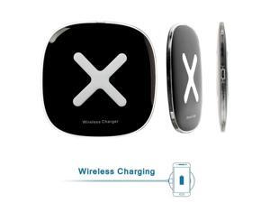 Wireless Charger with Smart Voice Promo - Qi Wireless Charging Pad for Samsung Galaxy Note 5, S6 Edge and All Qi-Enabled Devices (Black) Wireless Charger with Smart Voice Promo - Qi Wireless Charging Pad for Samsung Galaxy Note 5, S6 Edge and All Qi-Enabled Devices (Black)