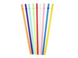 Dakoufish 12 Piece 9 Inch Reusable Plastic Thick Drinking Straws BPA Free Mason Jar Straws Plain Color 9 Colors Dakoufish 12 Piece 9 Inch Reusable Plastic Thick Drinking Straws BPA Free Mason Jar Straws Plain Color 9 Colors