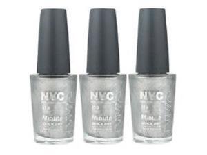 NYC In A New York Color Minute Nail Polish #292 Tribeca Silver (3 Packs) NYC In A New York Color Minute Nail Polish #292 Tribeca Silver (3 Packs)