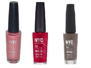 New York Color In A New York Color Minute Quick Dry Nail Polish 3 Elegant Pack New York Color In A New York Color Minute Quick Dry Nail Polish 3 Elegant Pack