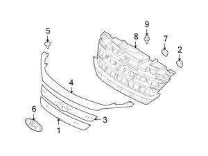 Ford OEM Grille Retainer #6E5Z7850980AAA Ford OEM Grille Retainer #6E5Z7850980AAA